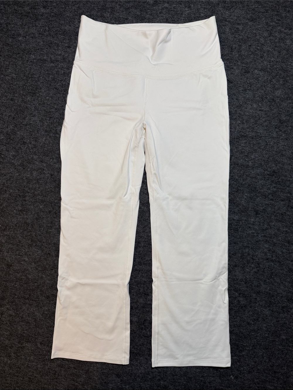 CALIA Women's Cloud Cover Essentials High-Rise White Yoga Bootcut Pants size L